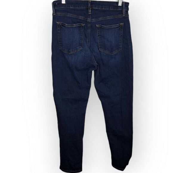 LOFT Women's Curvy High Rise Skinny Jeans in Classic Dark Indigo Wash size 8 / 2 - Picture 6 of 10